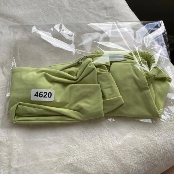 NEW! Set! Stone Fox Swim x Free People Bijou Lele bikini green 14620 - Picture 8 of 8